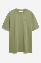 ARMEDANGELS Maarkos fatigue green washed t-shirt organic cotton men's | Sophie Stone