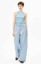 ARMEDANGELS Kanitaa top blue glow biologisch katoen voor vrouw | Sophie Stone