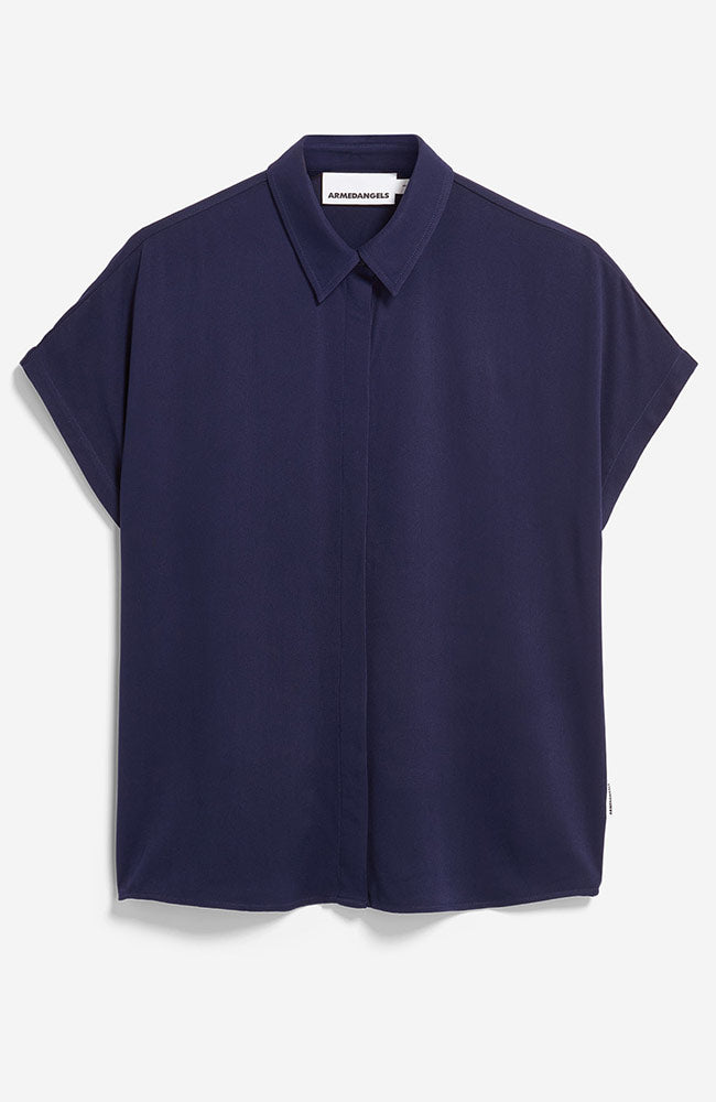 ARMEDANGELS Larisaana blouse blauw van Ecovero dames | Sophie Stone