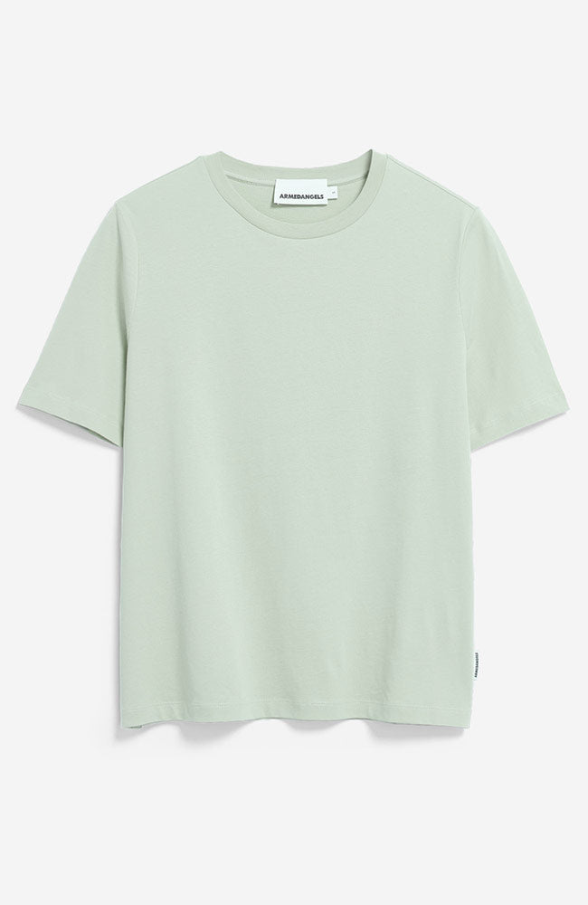 ARMEDANGELS Luaala Schaumstoff grün T-Shirt Bio-Baumwolle Damen | Sophie Stone