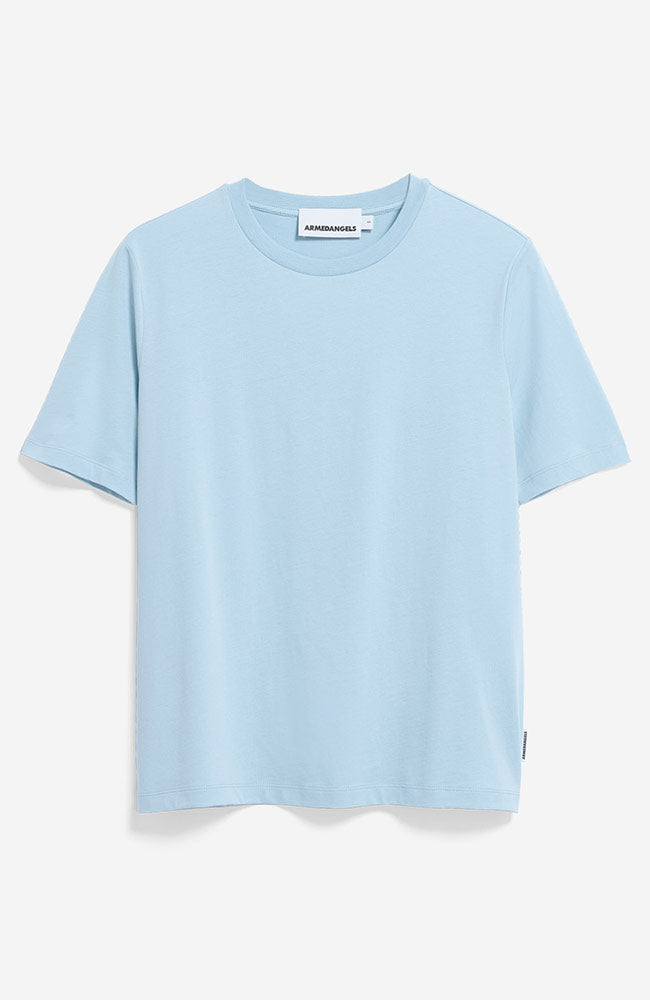 ARMEDANGELS Luaala t-shirt blue glow bio katoen vrouwen | Sophie Stone
