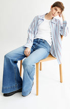 ARMEDANGELS Murliaa lighten wide leg jeans gerecycled katoen dames | Sophie Stone