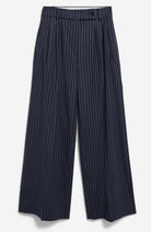 ARMEDANGELS Kaayua broek pinstripe oat night sky van Ecovero voor vrouw | Sophie Stone