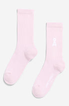 ARMEDANGELS Saamus sportsokken pink mist bio katoen uniseks | Sophie Stone