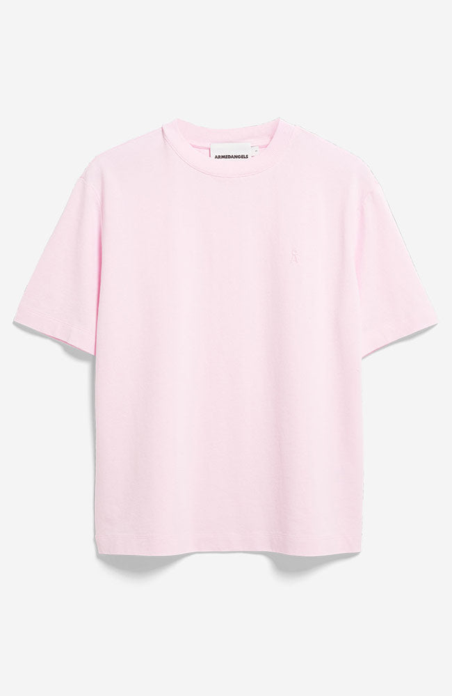 ARMEDANGELS TARJAA T-Shirt roze van biologisch katoen dames | Sophie Stone