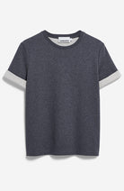 ARMEDANGELS Unwasted top steel melange van katoen voor dames | Sophie Stone