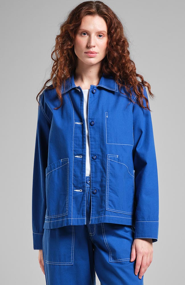 Dedicated Stiby jacket surf blue from organic cotton ladies | Sophie Stone