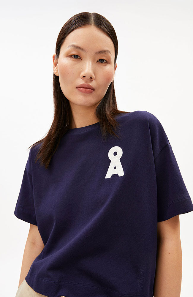 ARMEDANGELS Albertaa shirt blauw biologisch katoen | Sophie Stone