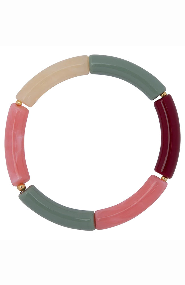 Jules Bean Arc en Ciel rosa Armband | Sophie Stone 