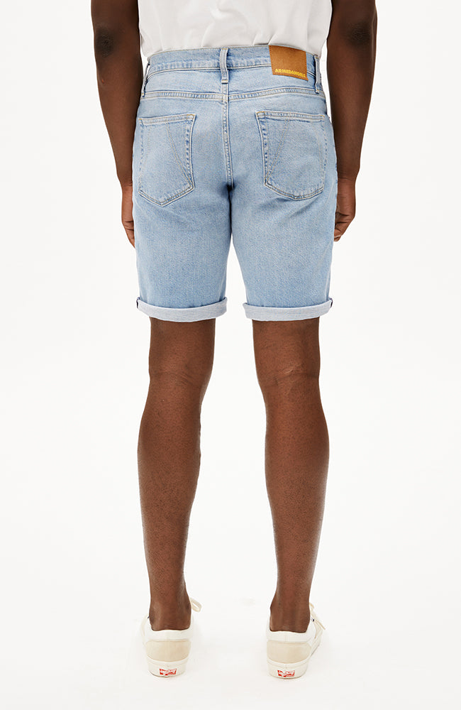 ARMEDANGELS Naailo men's organic cotton denim shorts | Sophie Stone