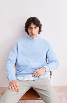 ARMEDANGELS Baaro Loop Sweater, Light Blue, Organic Cotton, Men's | Sophie Stone