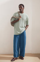 ARMEDANGELS Maarkos Waffle Tee, Foam, Organic Cotton, Men's | Sophie Stone