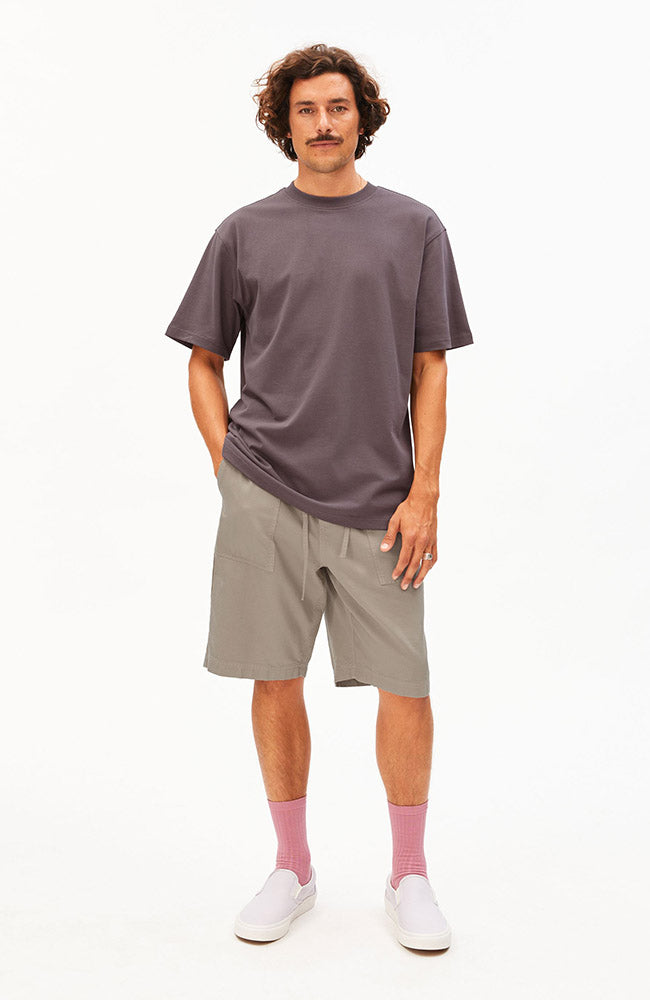 ARMEDANGELS Maarkos Shirt, Granite, Organic Cotton, Men's | Sophie Stone