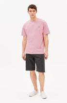 ARMEDANGELS Maarkos T-Shirt, hellrosa, Bio-Baumwolle, Herren | Sophie Stone
