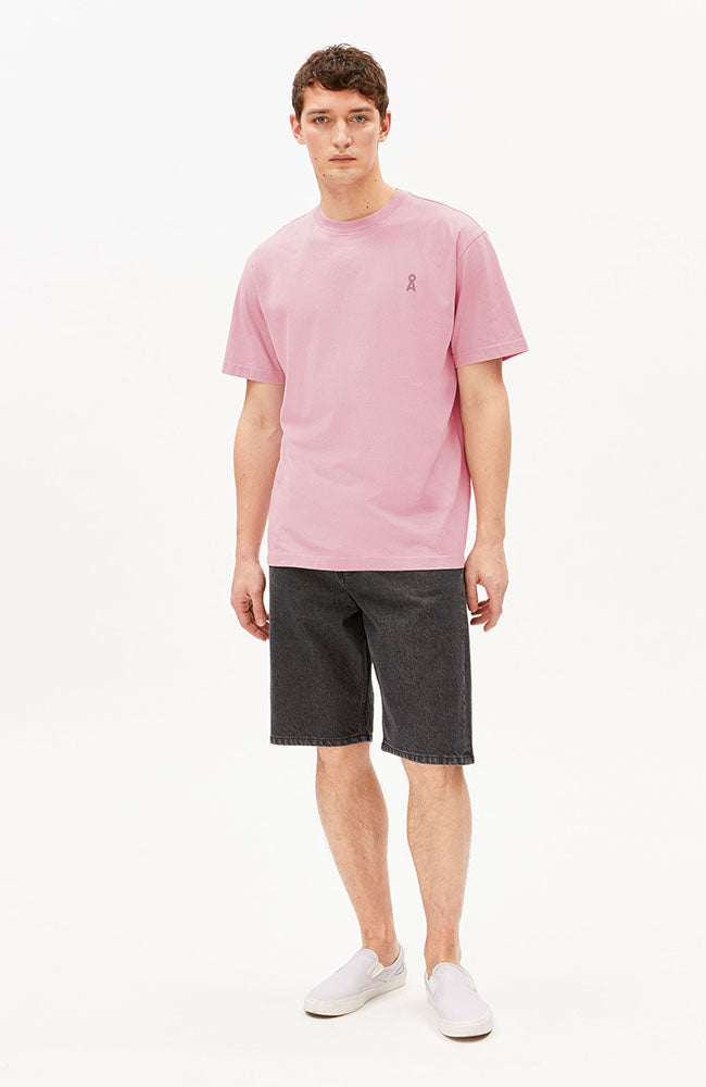 ARMEDANGELS Maarkos T-Shirt, hellrosa, Bio-Baumwolle, Herren | Sophie Stone