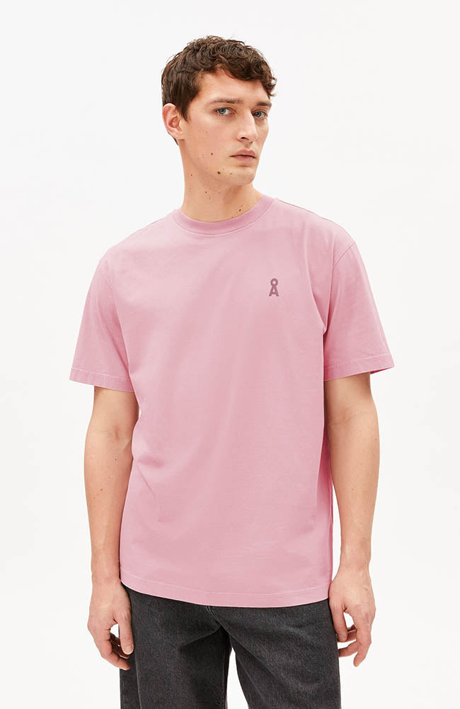 ARMEDANGELS Maarkos T-Shirt, gewaschen, Beerenfarbe, Bio-Baumwolle, Herren | Sophie Stone
