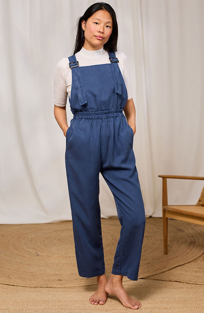 TWOTHIRDS Hornos dungarees blue TENCEL Lyocell for women | Sophie Stone