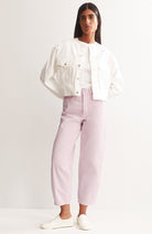 ARMEDANGELS Baarly Barrel Jeans aus rosa Baumwolle für Damen | Sophie Stone