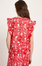 Lanius ruffled bloom blouse made from organic cotton for women | Sophie Stone