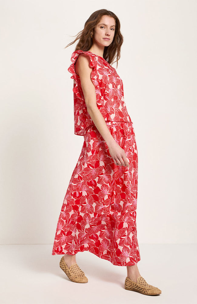 Lanius organic cotton ruffle bloom blouse for women | Sophie Stone