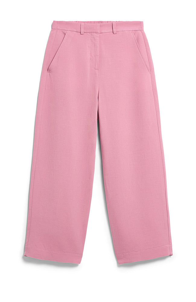 ARMEDANGELS Caarunus Hose aus gewaschenem Beeren-Leinen für Damen | Sophie Stone