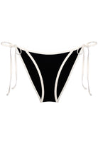 Underprotection CoraUP bikinitanga zwart van gerecycled polyester | Sophie Stone 