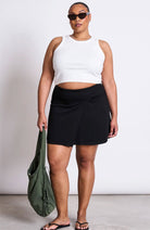 JAN 'N JUNE Filia skirt black in lyocell TENCEL for women | Sophie Stone