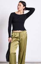 JAN N JUNE Fris pants woody olive by EcoVero women | Sophie Stone