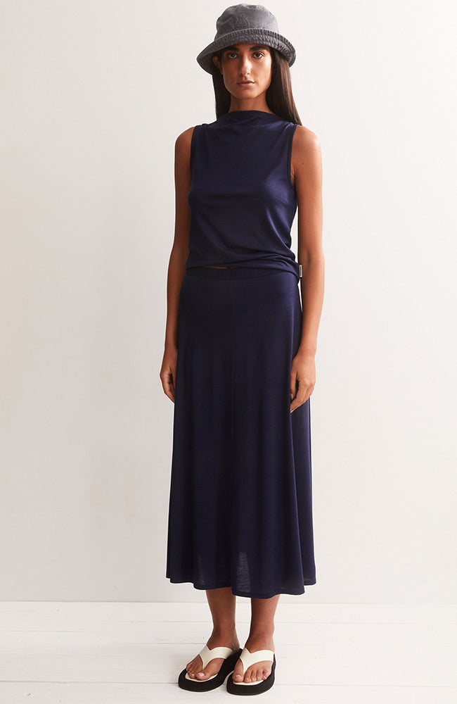 ARMEDANGELS Ileniaa Laraa Rock in Navy-Farbton aus TENCEL für Damen | Sophie Stone