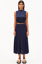 ARMEDANGELS Ileniaa Laraa Rock, marineblau getönt, aus Lyocell TENCEL, Damen | Sophie Stone