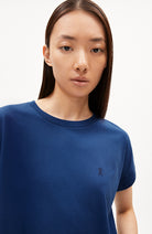 ARMEDANGELS Idaara t-shirt faded indigo organic cotton | Sophie Stone