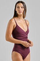 Dedicated Klinte Burgundy Women's Swimsuit | Sophie Stone 