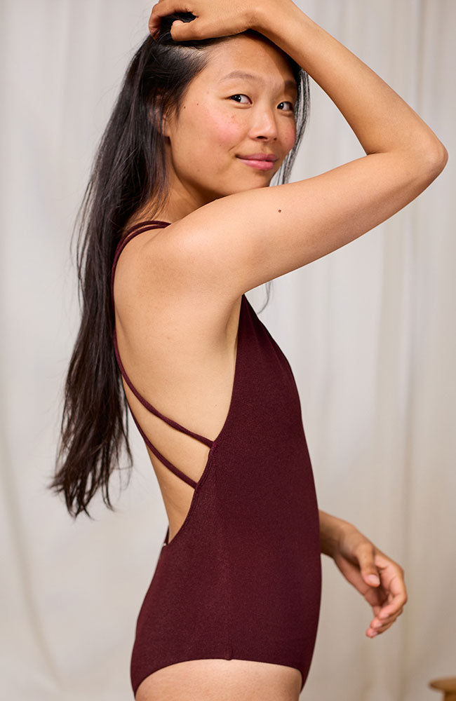 TWOTHIRDS Lavezzi Intense Grape RPET Swimsuit for Women | Sophie Stone 