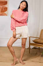 TWOTHIRDS Llombards sweater pink organic cotton women | Sophie Stone