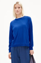 ARMEDANGELS Larunaa blue from organic cotton ladies | Sophie Stone