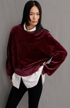 ARMEDANGELS Ledianaa sweater cranberry for women | Sophie Stone