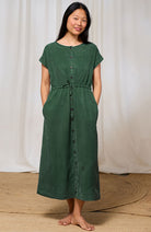 TWOTHIRDS Marasusa dress green from TENCEL lyocell women | Sophie Stone