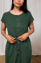 TWOTHIRDS Marasusa dress green from TENCEL lyocell women | Sophie Stone