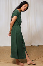 TWOTHIRDS Marasusa dress green from TENCEL lyocell women | Sophie Stone