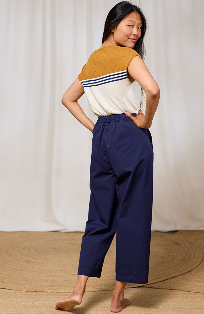 TWOTHIRDS Mariolu Shirt in Ecru Mustard, Made from Organic Cotton, for Women | Sophie Stone