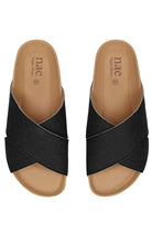 NAE Tupai Black Sandals Made from 100% Piñatex (Unisex) | Sophie Stone