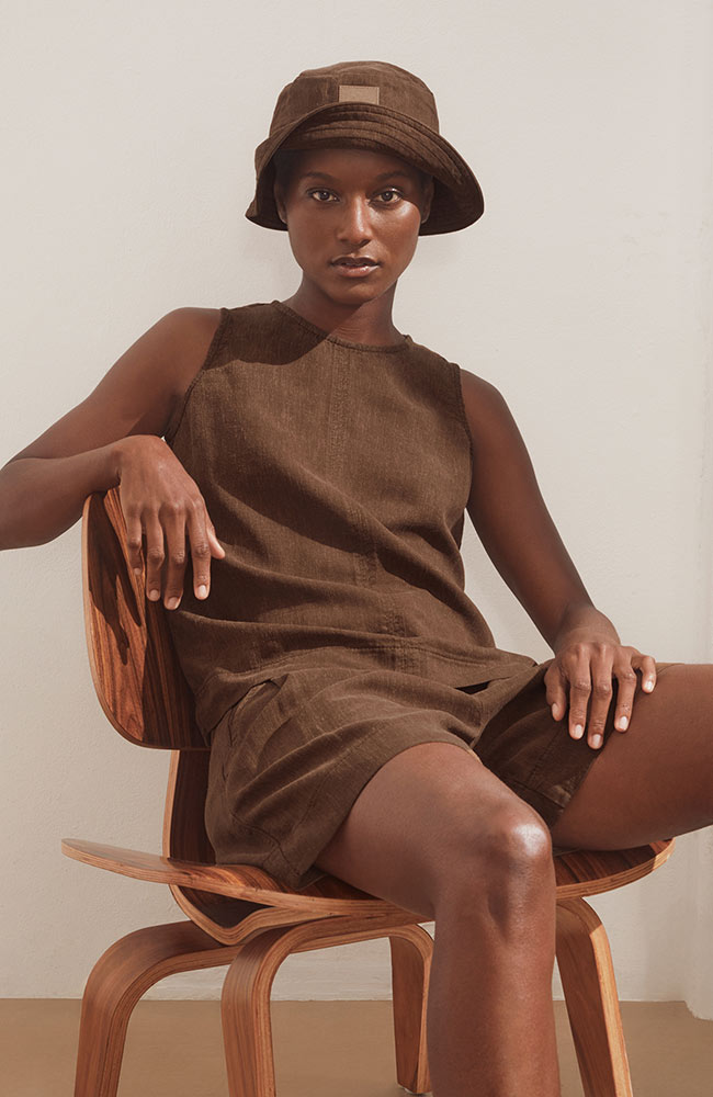 ARMEDANGELS Pinaarn Top in Brown by Piñayarn for Women | Sophie Stone