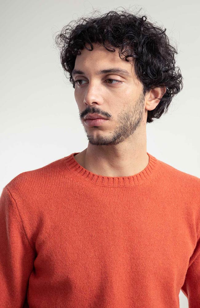 Rifo Romeo Pullover aus recyceltem Kaschmir orange | Sophie Stone