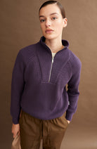 ARMEDANGELS Ronyiaas sweater blue ash from organic cotton ladies | Sophie Stone