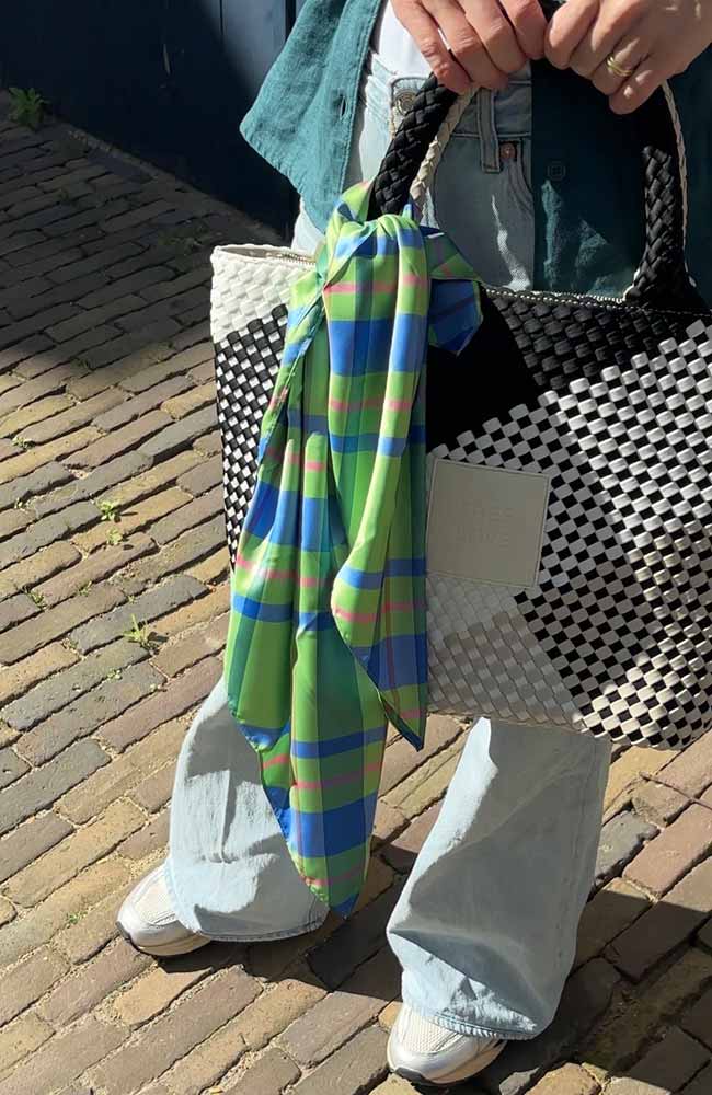 VERB TO DO Scarf by Roots, made from recycled materials | Sophie Stone