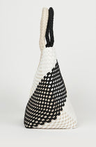 VERB TO DO Horizon Scarf, White and Black, Recycled Material | Sophie Stone