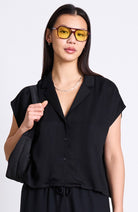 JAN N JUNE Tierra blouse black by Ecovero ladies | Sophie Stone