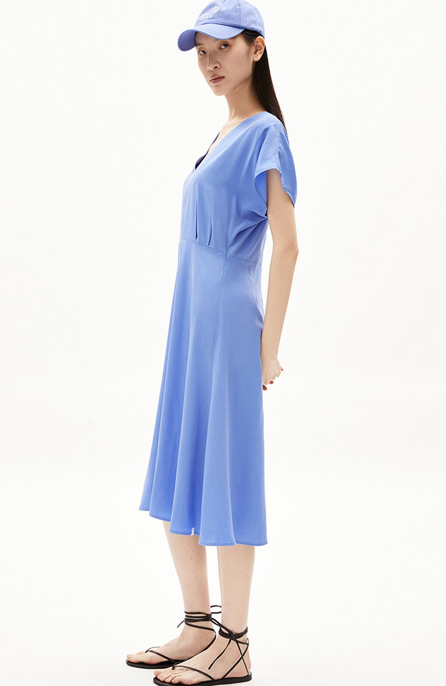 ARMEDANGELS Aalbine jurk blue bloom vrouw | Sophie Stone