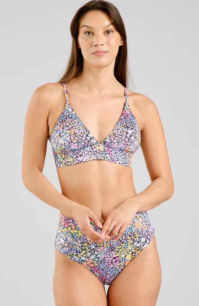 Dedicated bikini top Alva flowers by women | Sophie Stone 