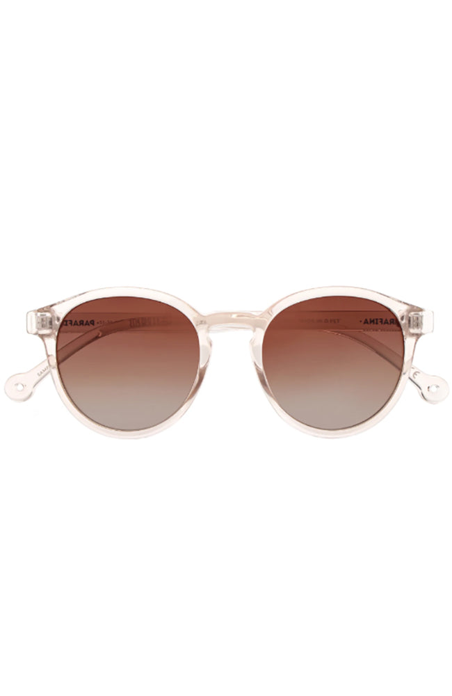Parafina Sunglasses Canal Transparent Nude made from recycled PET | Sophie Stone